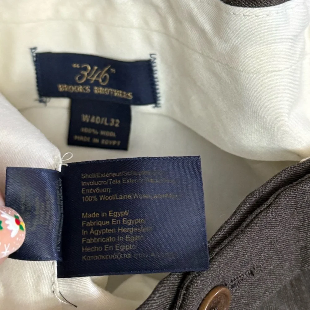 Brooks Brothers 346 Wool Dress Pants
